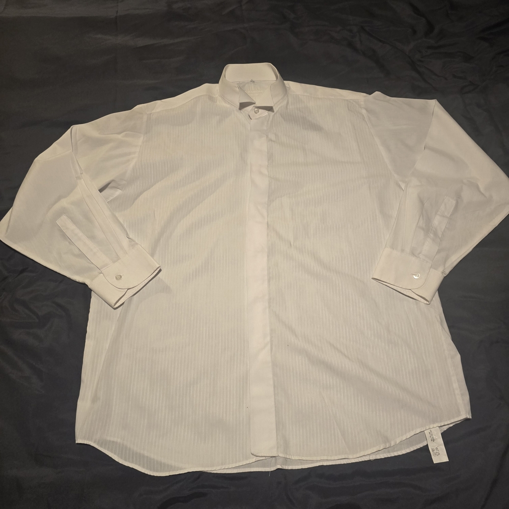 Classic White Men's Dress Shirt